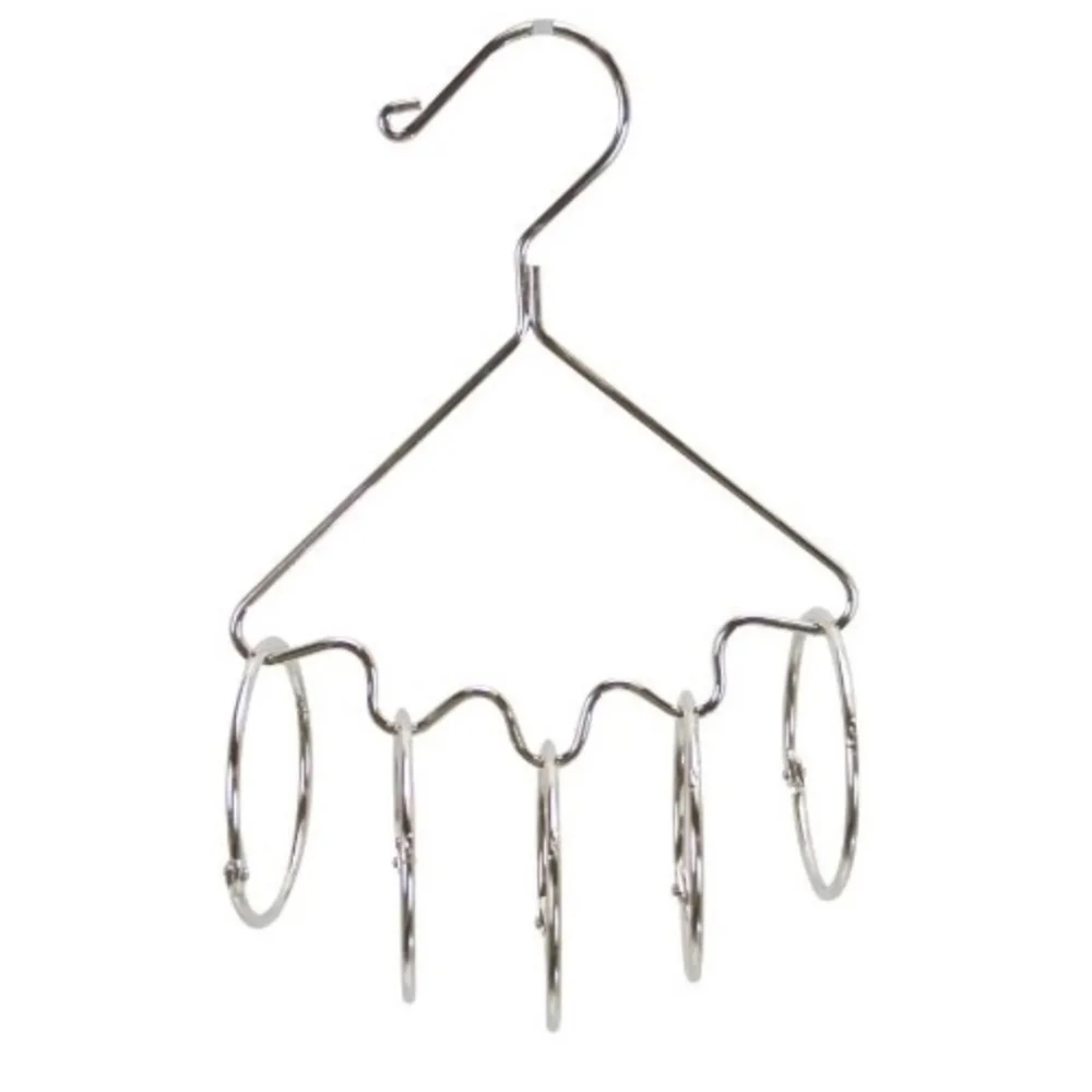 Accessory Organizer Hang Silver Open Ring Purchase Scarves Belts Ties Jewelry‎